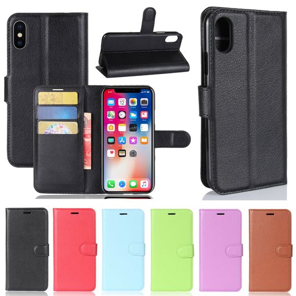

PU Leather Wallet Back Cover Case Stand Flip Protective Phone Cases For iPhone X 5 5s SE 6 6S 7 8 Plus
