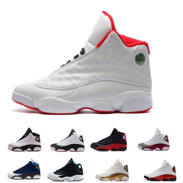 

13s bred chicago flints men women fashion basketball shoes 13s dmp grey toe history of flight hyper royal sneakers