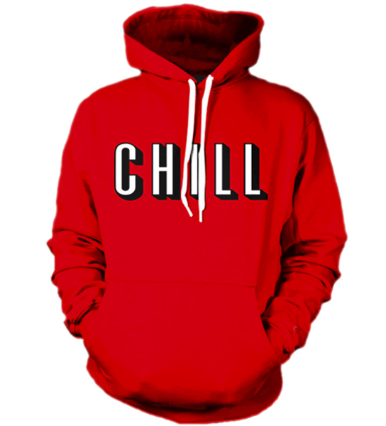 

новые моды для женщин / мужчин красный chill harajuku стиль смешные 3d печати повседневная толстовки мужская плюс размер kk563, Black