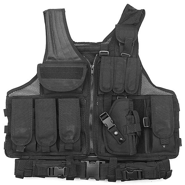 

gmeit 800d waterproof tactical vest army camouflage wild breathable security training equipment tactical mesh shirt vest, Camo