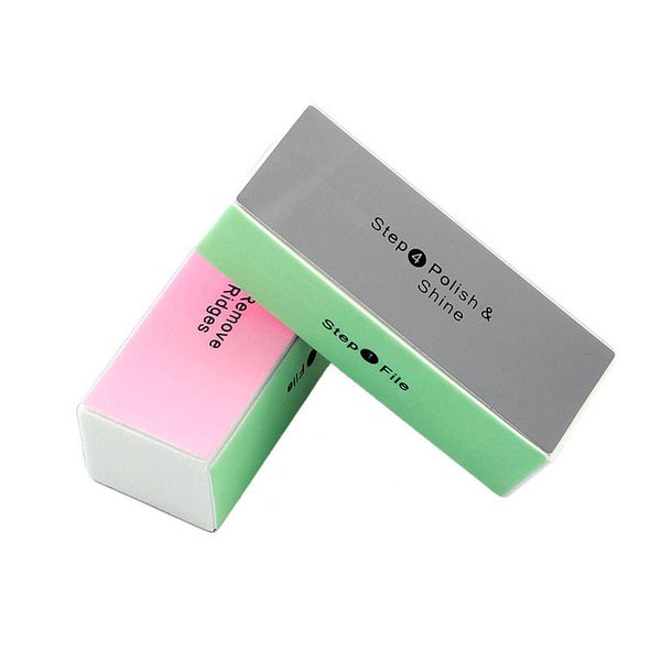 

random color nail polishing tool 4-way buffing sand file nail art pedicure safe polish block accessory