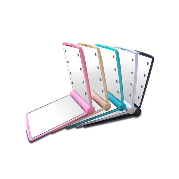 

new portable cosmetic mirrors collapsible vanity mirrors make-up with led lights