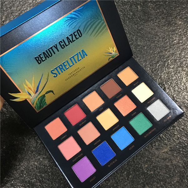 BELEZA BELEZA Marca de Maquiagem Sombra de Olho Paleta 15 Cor Natasha Estilo Shimmer Brilho Fosco Strelitzia Paleta Da Sombra Set