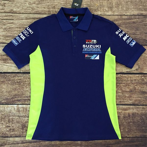 

moto gp cotton polo t-shirt for team ecstar motorcycle sport riding grx men's polo t shirts rr grx racing clothing