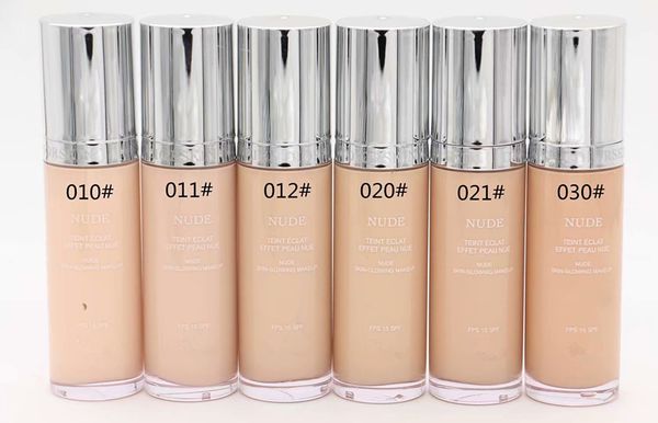 

новейший макияж бренд nude teint eclat effet peau nue 15 SPF высокое качество foudation обнаженная кож