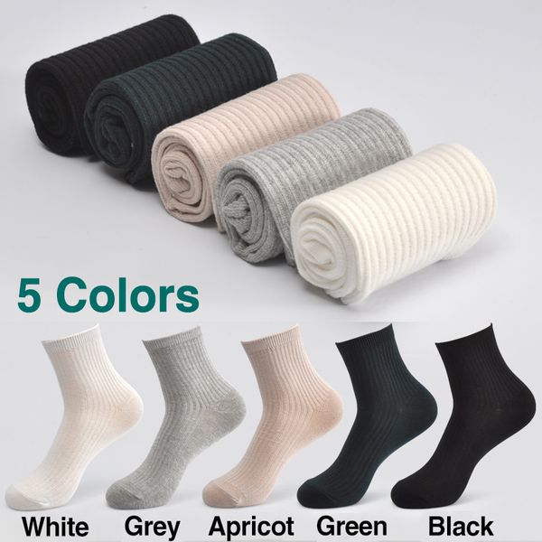 

10 pairs /lot women cotton socks brand new 5 colors comfortable breathable durable fashion style female sock wit box, Black;white