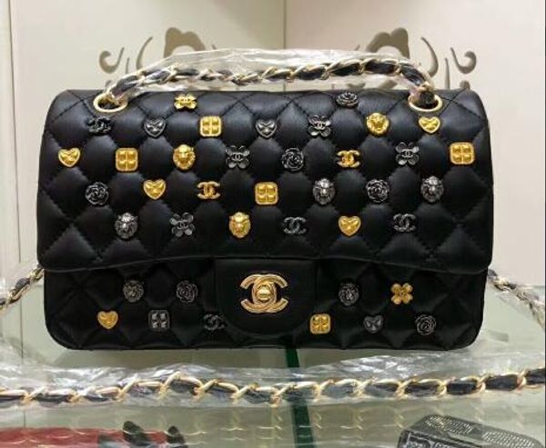 

2019 elling explo ion brand luxury handbag de igner handbag lamb kin badge clam hell handbag ladie chain houlder trap houlder bag