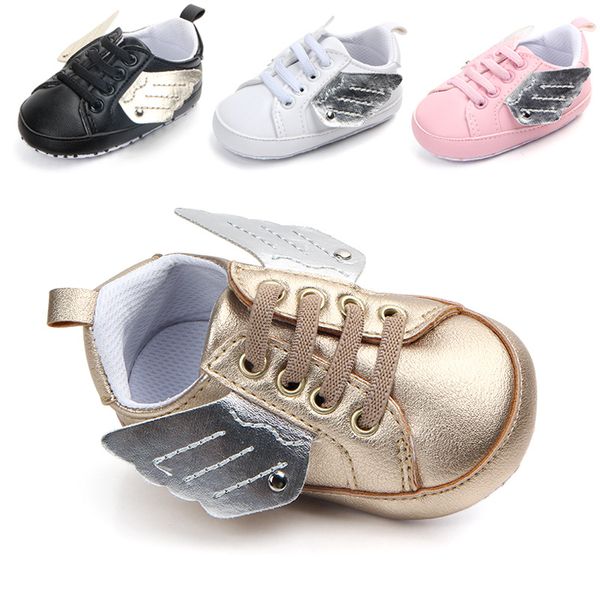 

flyingwings pu newborn baby boys girls first walkers shoes infant toddler soft soled anti-slip baby shoes fpr 0-18 months
