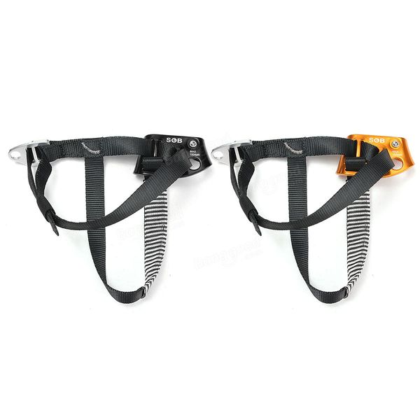 

outdoor safety rock climbing ascender mountaineering foot buckle strap equipment safety light weight aluminum right climbing foot ascender