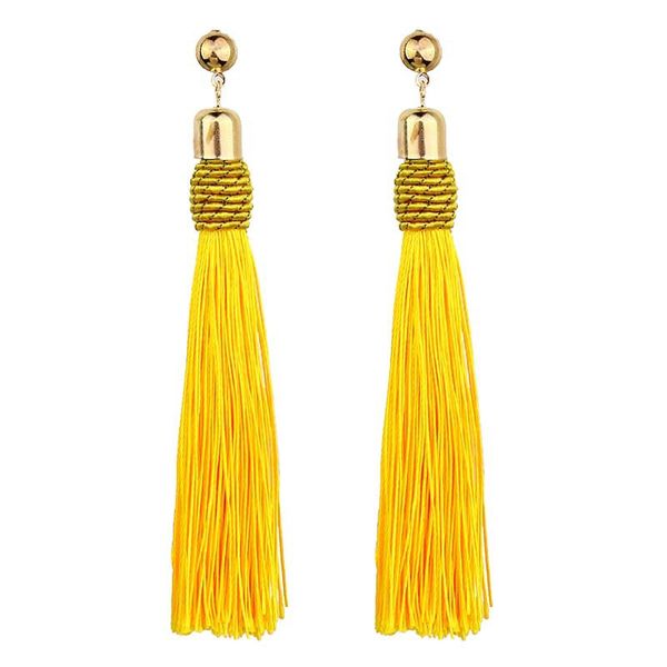 

bohemia dangle drop earrings brincos geometry vintage ethnic long statement tassel earrings women jewelry mix colors lx, Silver