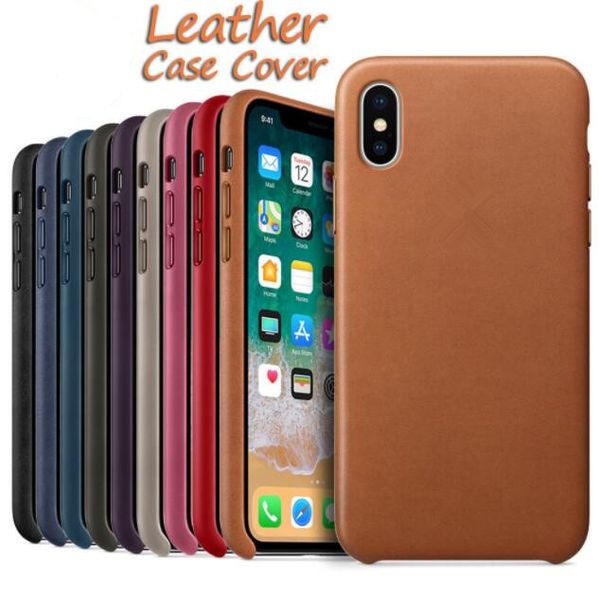 

Original oem official ca e for iphone x 8 7 plu 6 6 e 5 5 luxury cover pu leather hockproof matte phone ca e