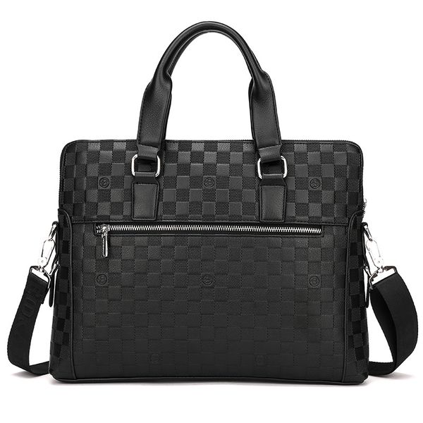 

men's briefcase vintage tote leather men shoulder messenger bags travel lapbag business leather laphand-held handbag