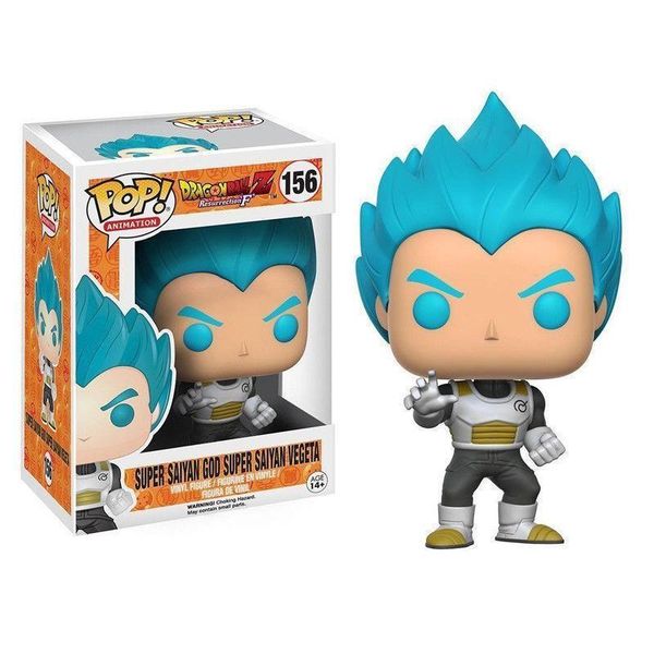 

discout funko pop dragon ball z super saiyan vegeta super saiyan god vinyl action figure with box ##232