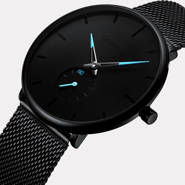 

ultra thin creative black stainless steel quartz watches men simple fashion business japan wristwatch clock male relogios new, Slivery;brown
