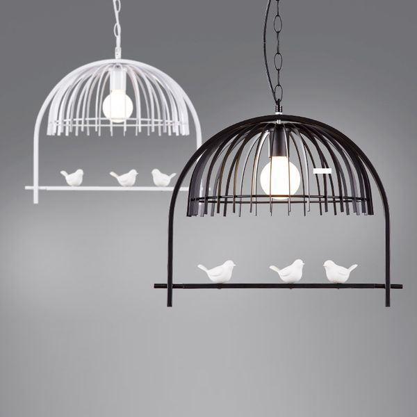 

restaurant bar pendant lighting creative resin bird pendant lamps bedroom black pendant lights living room chandelier iron led hanging lamps