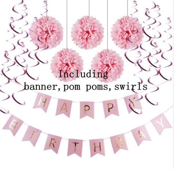 Compre Conjunto De 13 Azul Rosa Fiesta Tematica De La Playa Bajo