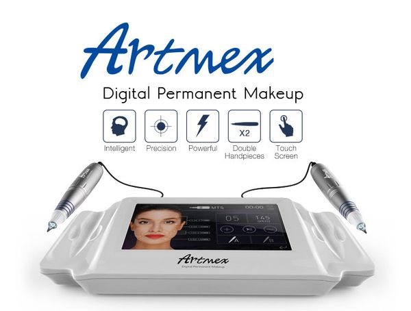 

permanent makeup machine tattoo eyebrow pen kit and microneedle therapy system with led color touch screen pmu