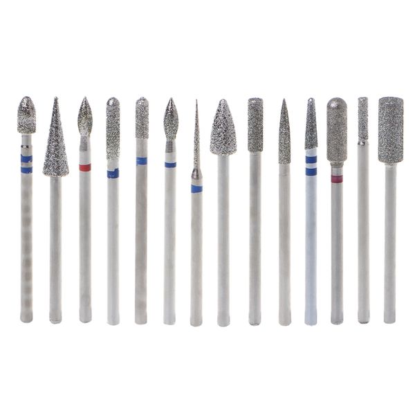 

manzilin new 1x nail tungsten steel grinding head tool nail drill bit manicure tools with box electric manicure drill accessory, Silver