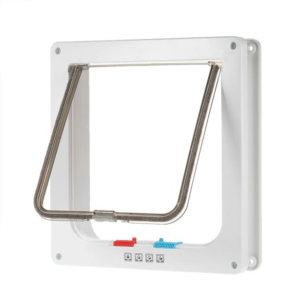2019 Dog Door Small Middle 4 Way Locking Cat Flap Wall Mount Pet Door For Pets Safe White From What929 34 5 Dhgate Com