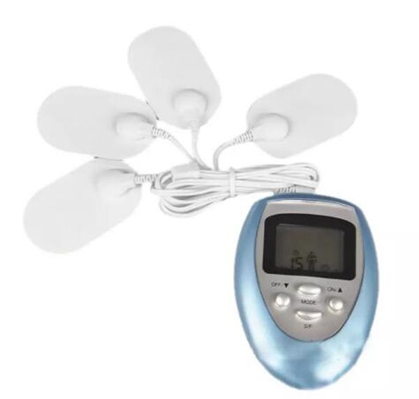 

electric slimming body massager pulse muscle pain relief fat burnning relaxation health care beauty massage 4 pads pain fitnes good 2018