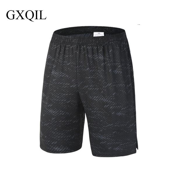 

wholesale-gxqil 2017 men tracksuit basketball football gym running joggings tennis boys fast dry black shorts fitness workout sportswear, Black;blue