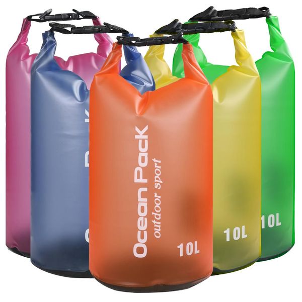 

10l waterproof water resistant dry bag sack storage pack pouch swimming kayaking canoeing river trekking boating sailing fishing