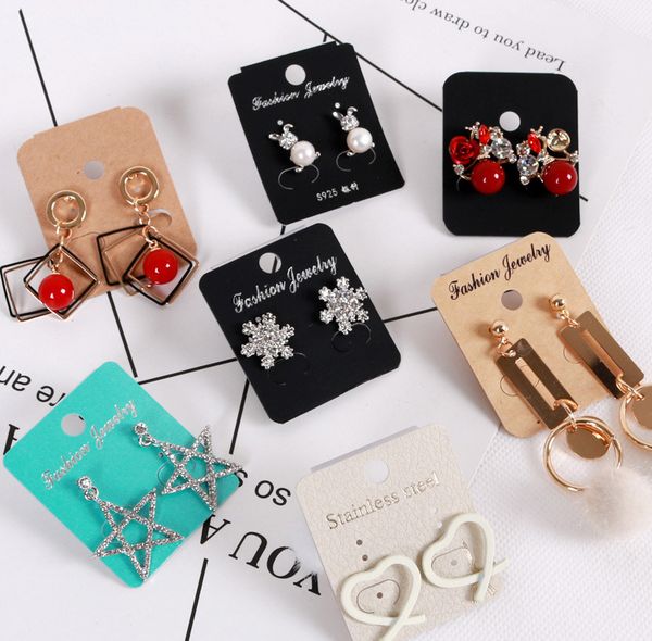 2019 multi color pvc earring display card stud earring hangtag custom logo cost extra jewelry display packing card from aprilkuki 0 07 dhgate com jewelry hangtags
