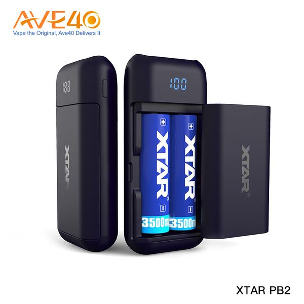 

XTAR PB2 18650 Зарядные устройства с двумя слотами Зарядные устройства для аккумуляторов 18650 с функцией Power Bank 100% оригинал