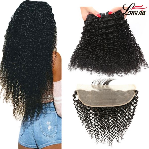 

перуанский weave волос 3/4 пачек с прифронтовым закрытием unprocessed пачки человеческих волос с пачками человеческих волос шнурка прифронто, Black