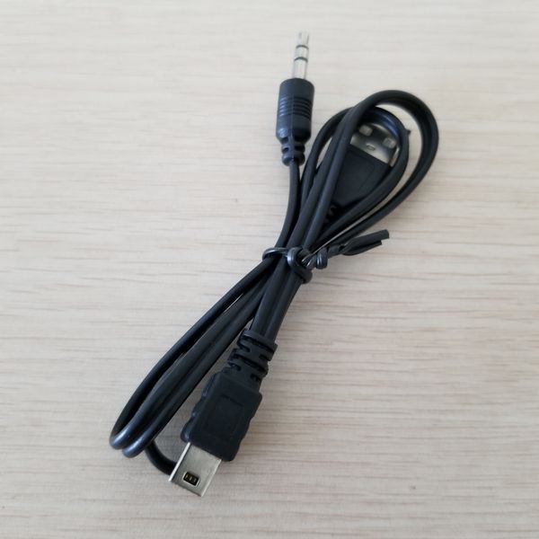 

2 pcs/lot mini usb 5pin to usb a & 3.5mm aux audio adapter power date extension cable for mp3 mp4 bluetooth speaker