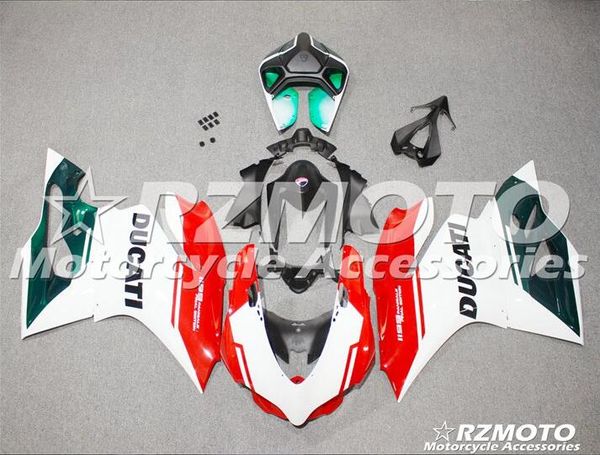 Neue Form ABS Fahrradverkleidungs-Kits 100% passend für DUCATI 899 1199 1199S Panigale S 2012 2013 2014 Karosserie-Set 12 13 14 Rot X28