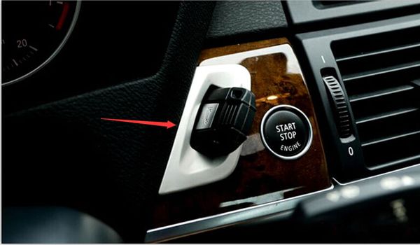 

interior middle console key hole frame cover trim 1pcs for bmw x5 e70 2007-2013