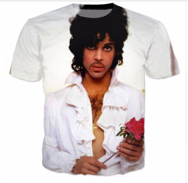 

новое прибытие мужчины / женщины легендарный принц 3d печатный футболка summe стиль мода высокое качество повседневная футболка s-xxxxxxxl u, White;black