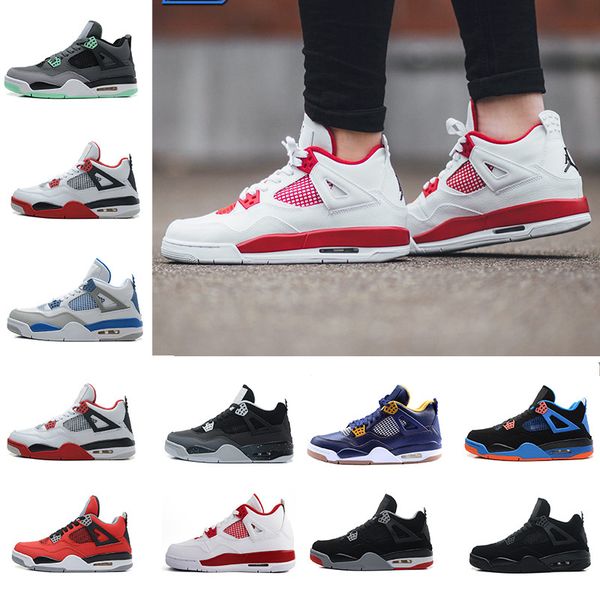 

Classic 4 bravo fear pack white cement men women basketball shoes sneakers bred high sports shoes sizes 5.5-13