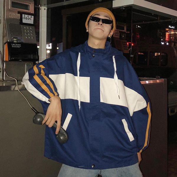 Compre Nueva Moda Juvenil De Los Hombres Chaqueta De Impresion