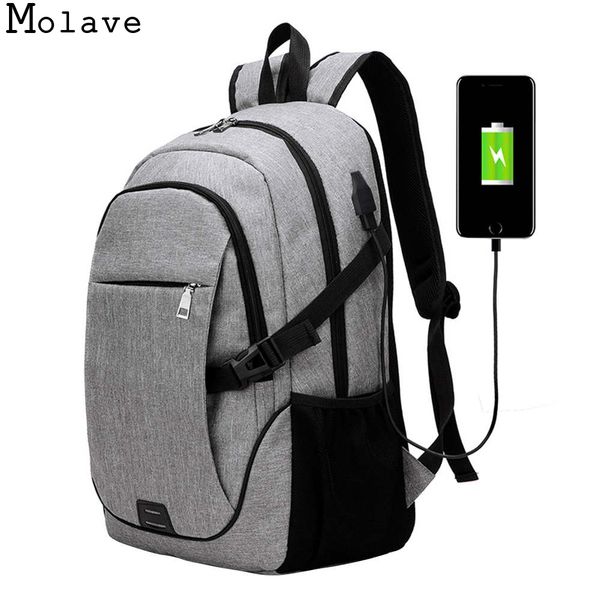 

molave backpacks men trend shoulder bag leisure business travel computer school bag canvas zipper solid backpack dec8