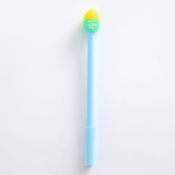 

junhui 36 pcs/lot candy color cactus gel pen plant 0.5mm roller ball pens black ink refill stationery office school supplies