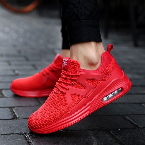 

Большой размер 46 осень новая мода мужская обувь повседневная обувь лето высокое качество увеличение воздушной подушке пот поглощения белый мужская обувь