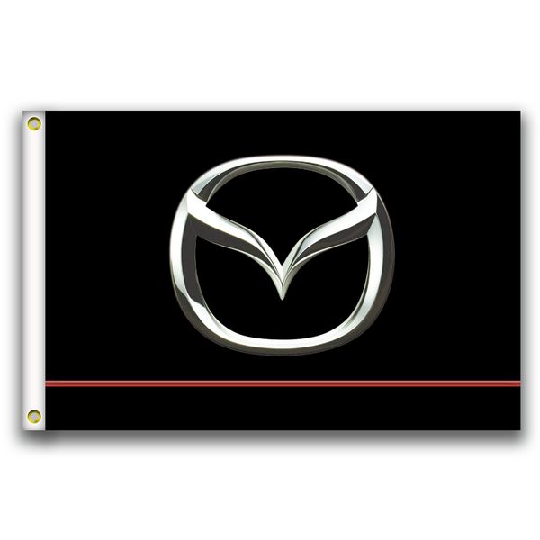 

хороший флаг]mazda racing flags 3x5ft 150x90cm 100% полиэстер, холщовая головка с металлической втулкой,использованный внутри помещения или