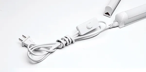 T5T8 cabo de alimentação suporte de extensão cabo de extensão lâmpada LED tomada da porta da lâmpada cabo de três furos