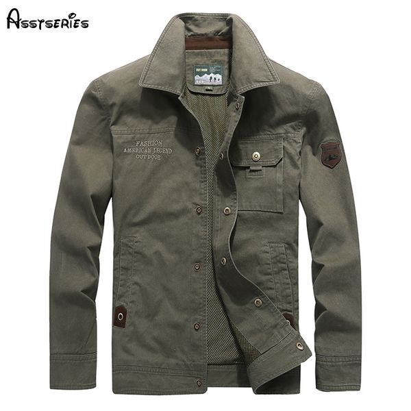 

2018 brand men's wear cotton jacket big size coat spring and autumn outwear clothes quality jackets d153, Black;brown