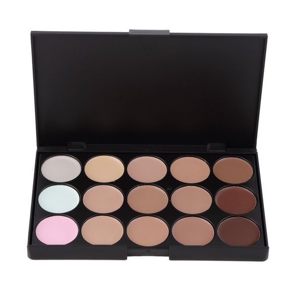 

professional concealer palette 15 colors makeup party contour palette beauty face cream with makeup brush make up