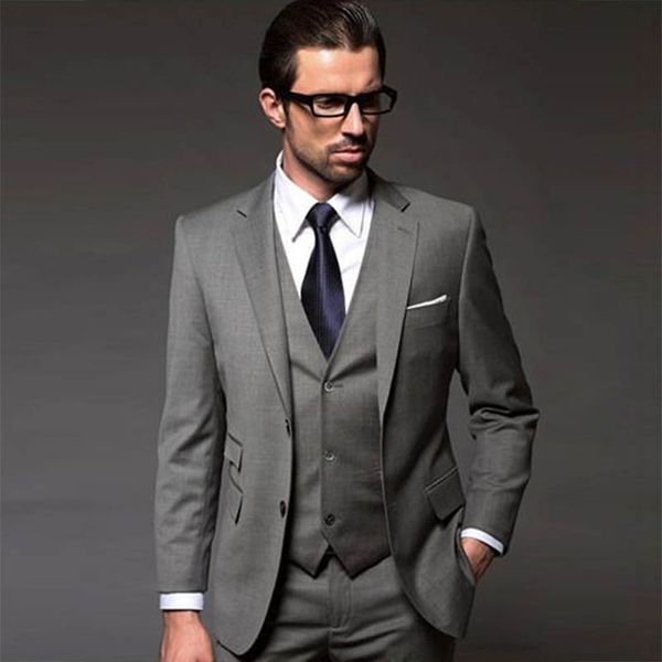 

men suits for wedding 2018 grey 3 piece business working daily mens suits with pants 3 groom suit custom made tuxedo terno suit, White;black