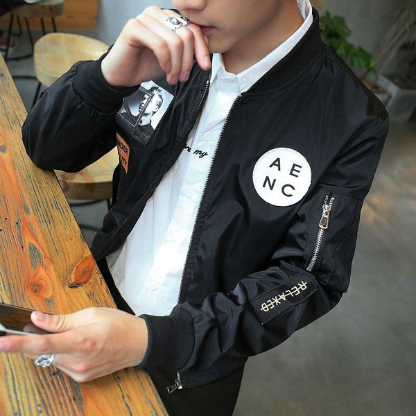 

men's jackets autumn jacket teen jacket, Black;brown