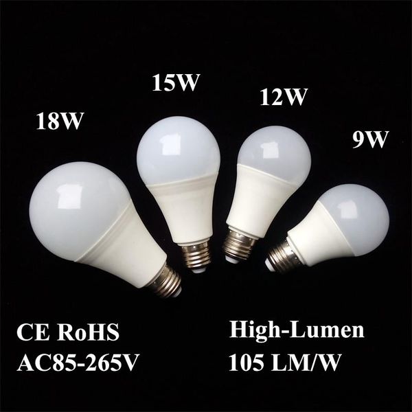 

Светодиодные лампы E26 лампа E27 В22 лампы энергосберегающие освещение глобальных лампы 9Вт 12Вт 15Вт 18Вт 220В 110В 240В SMD2835 Сид смарт-IC реальная власть