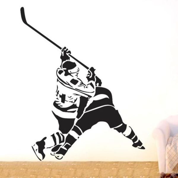 

ice hockey sticker puck decal muurstickers posters wall decals pegatina quadro parede decor mural ice hockey sticker
