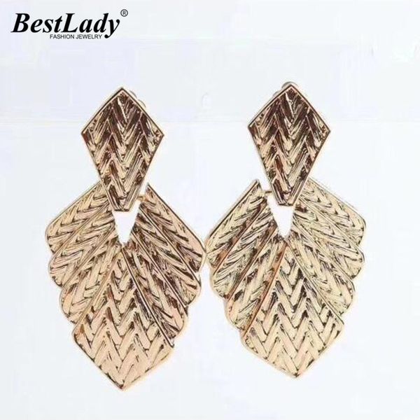 

lady fashion drop earrings for women boho dangle pendant earrings geometric jewelry gold color wedding party girl gifts, Silver