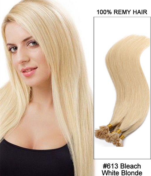 

1gr strand 300st lot italian keratin flat tip in hair extension 16 18 20 22 24inch russion human hair extensions express, Black