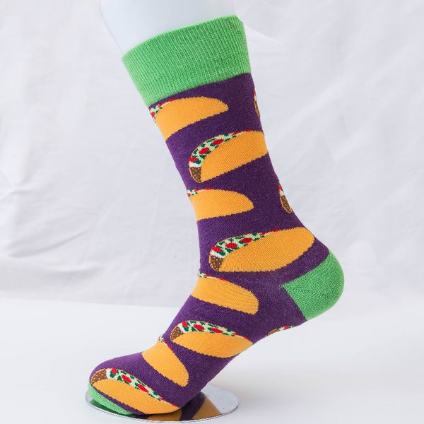 

hipster mens tough tube socks colorful avocado compression soft cotton moisture wicking non slip luxury quality fancy sox, Black