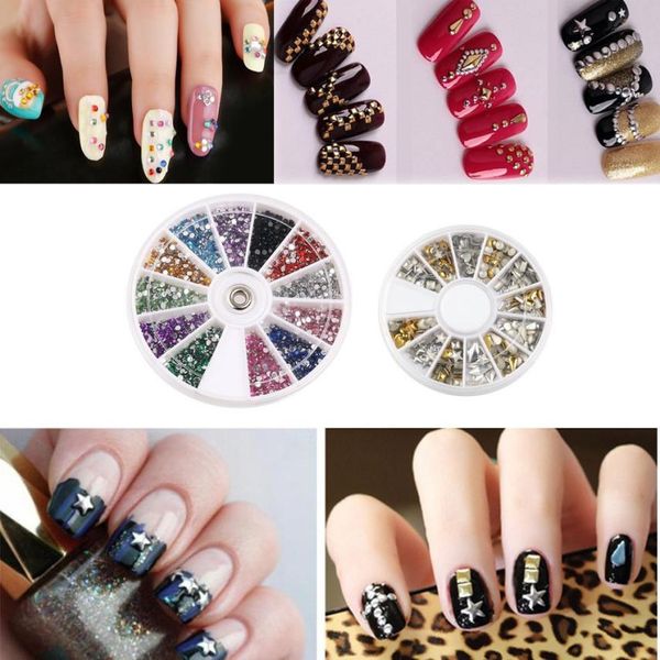 

menow 2018 newly 2017 tsw 15pc nail art brushes+12 nail art stickers+5pc dotting pen and+3d studs 07.11